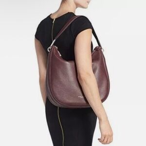 Marc Jacobs Pike Place Leather Shoulder Bag in a plum color